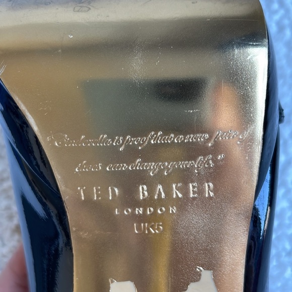 Ted Baker Patent Leather Peep Toe heels - Picture 10 of 14